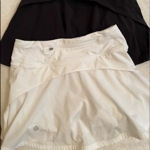 Rare lululemon size 0 tennis skirts